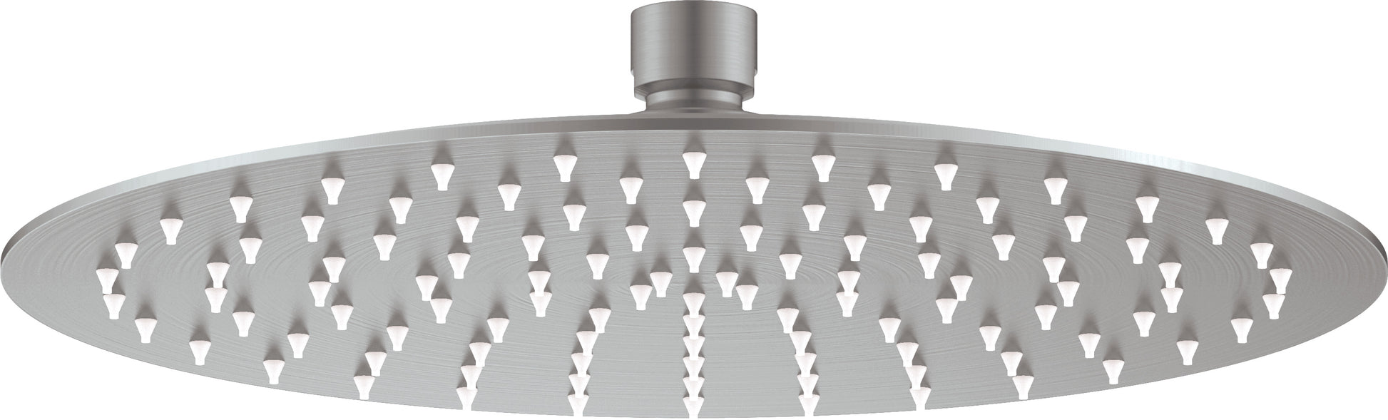 Shower head, steel - round