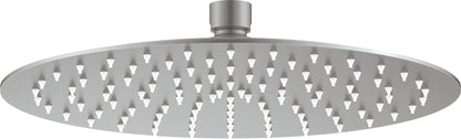 Shower head, steel - round