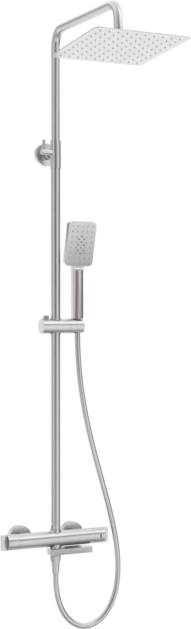 Shower column, with bathtub mixer, thermostatic