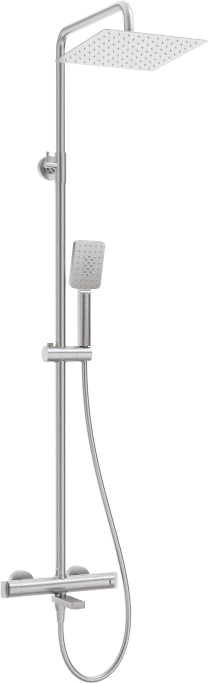 Shower column, with bathtub mixer, thermostatic