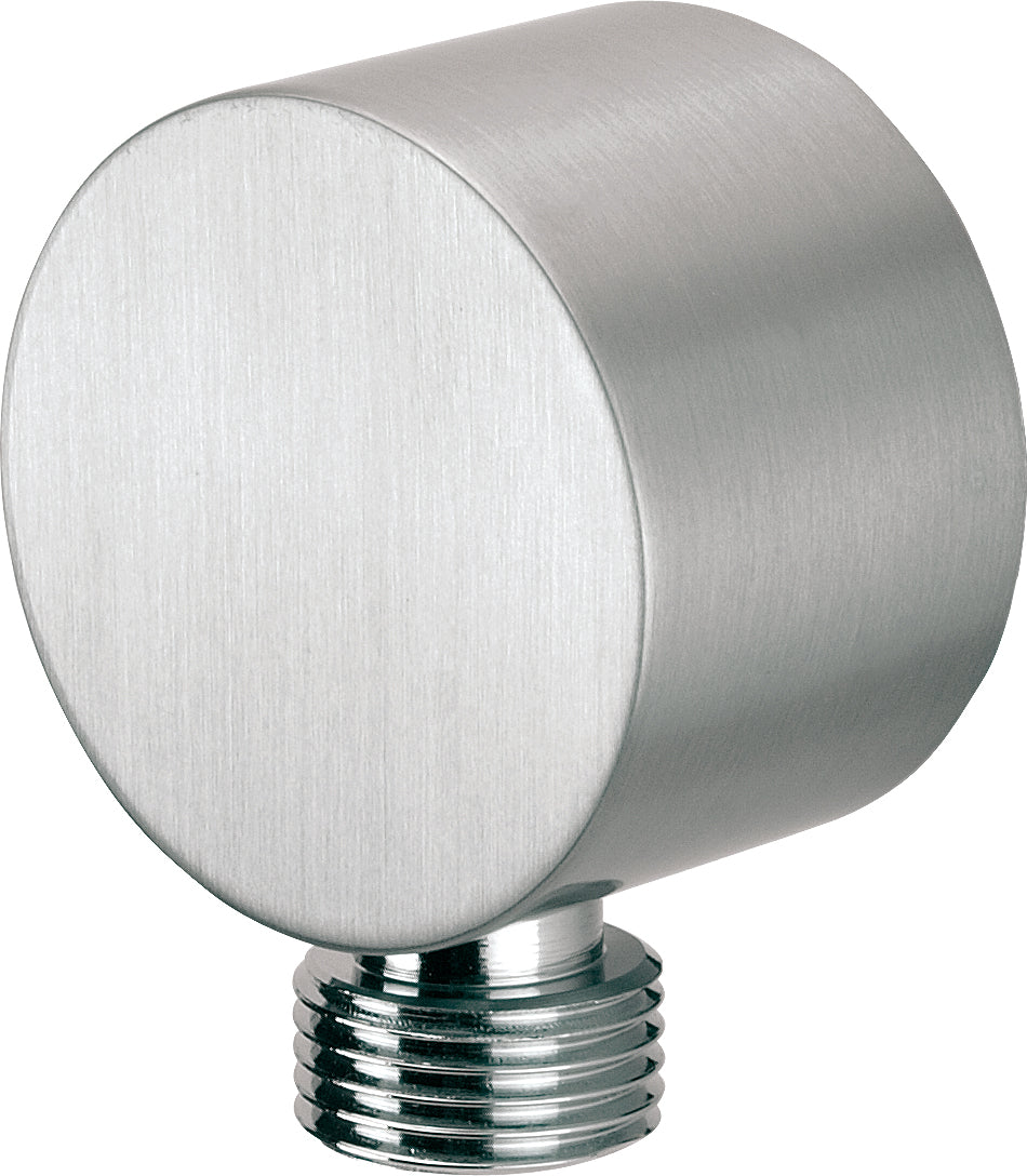 Angled hose connector, round