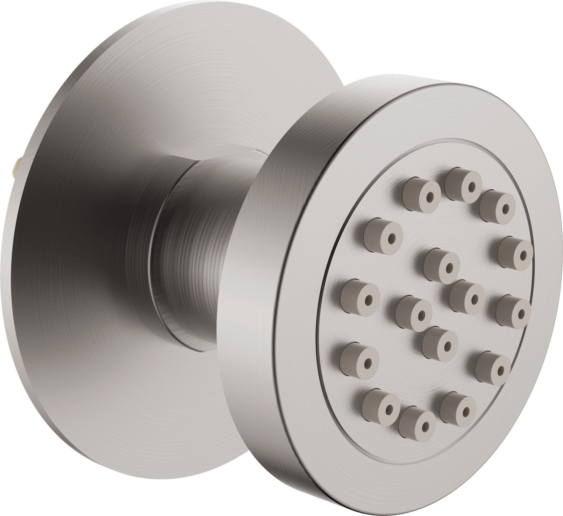 Shower nozzle, round, concealed
