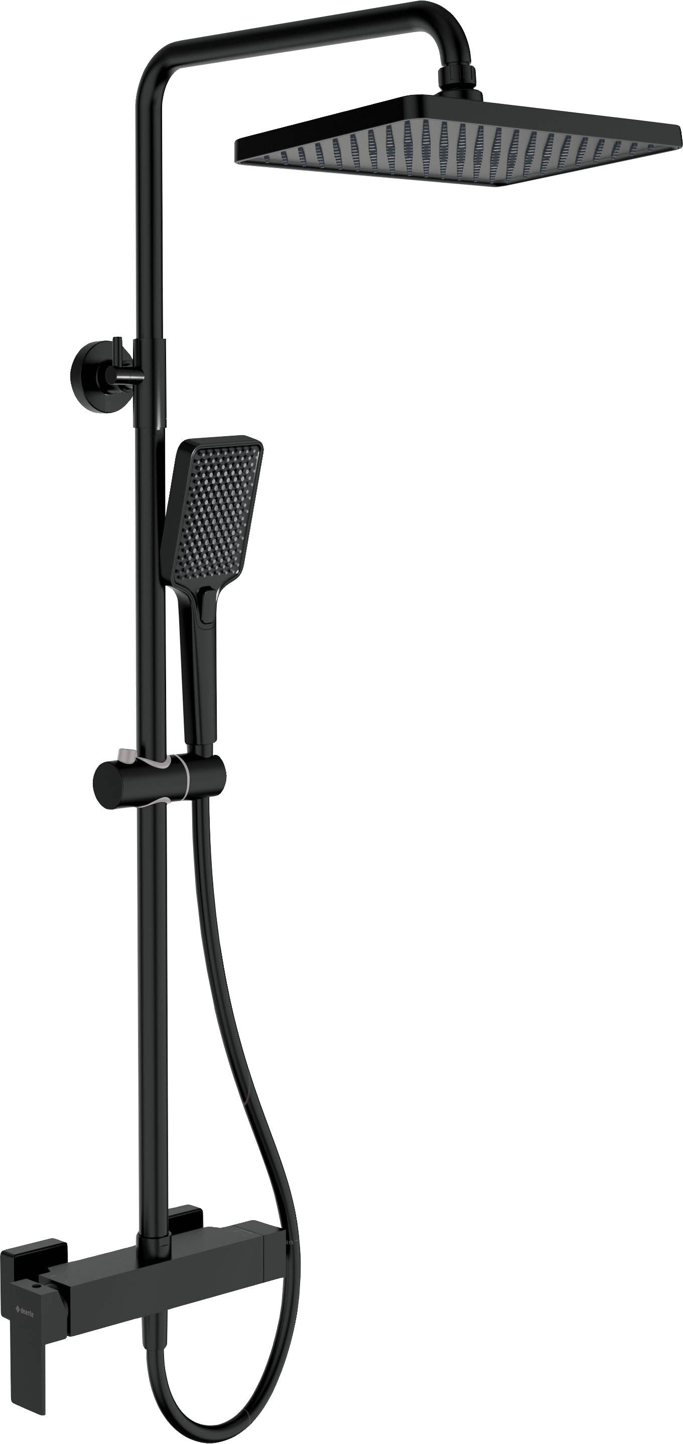 Shower column, with shower mixer