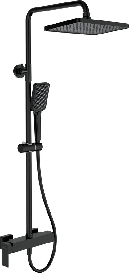 Shower column, with shower mixer