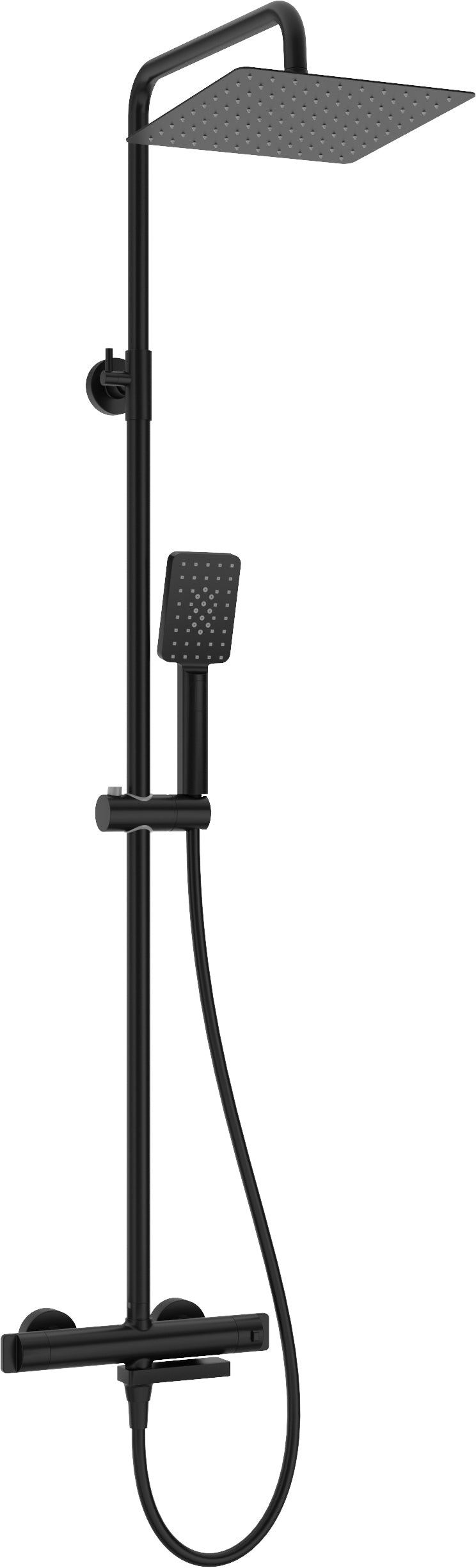 Shower column, with bathtub mixer, thermostatic