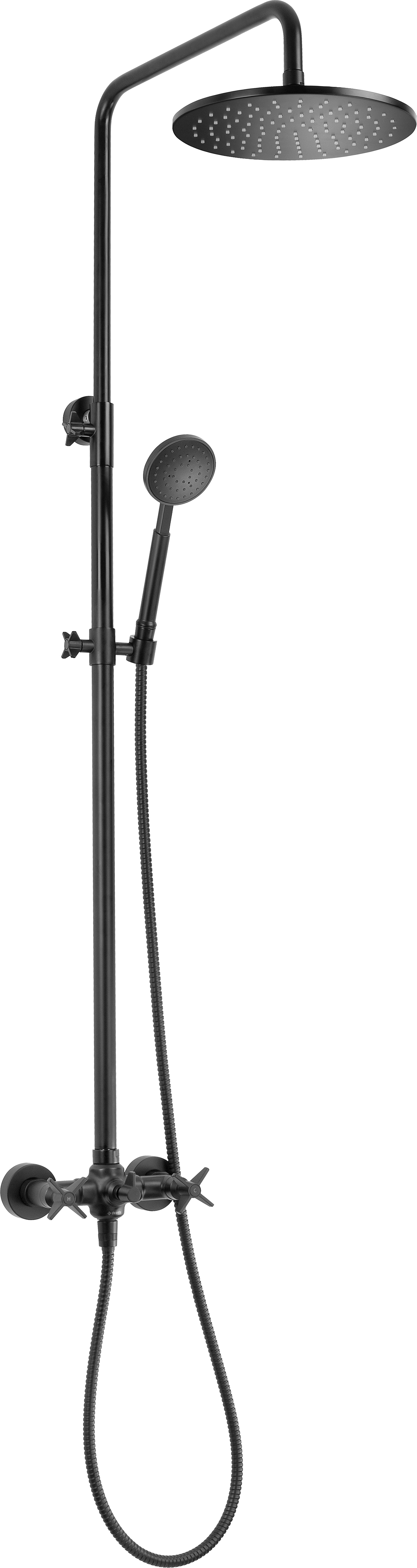 Shower column, with shower mixer