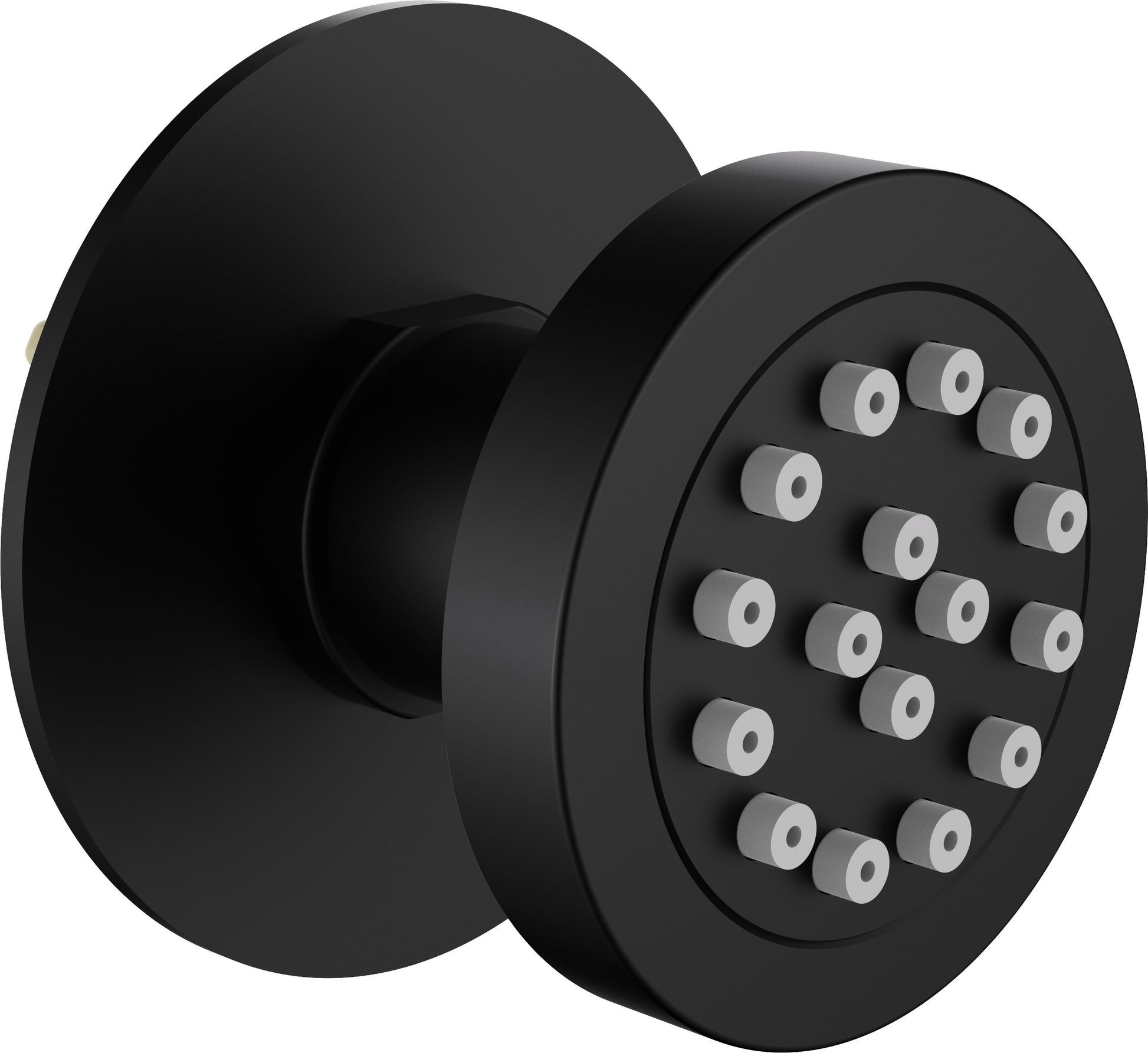 Shower nozzle, round, concealed