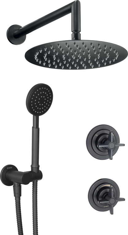 Concealed shower set