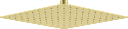 Shower head, steel - 250x250 mm