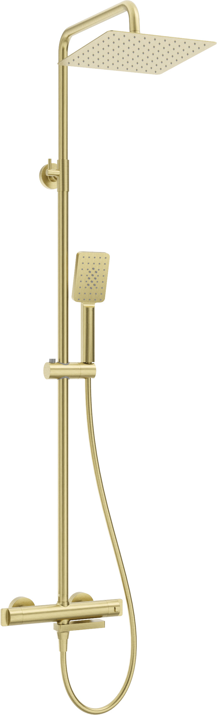 Shower column, with bathtub mixer, thermostatic