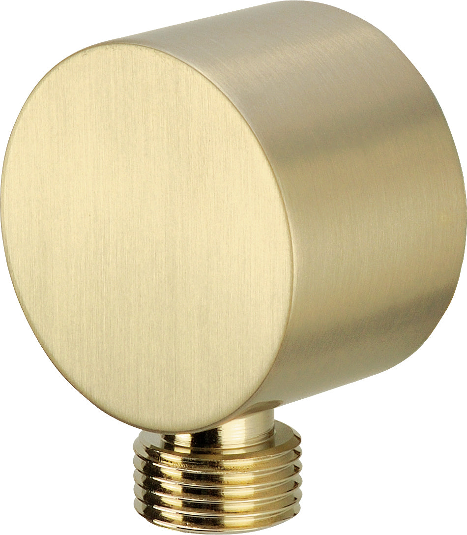 Angled hose connector, round