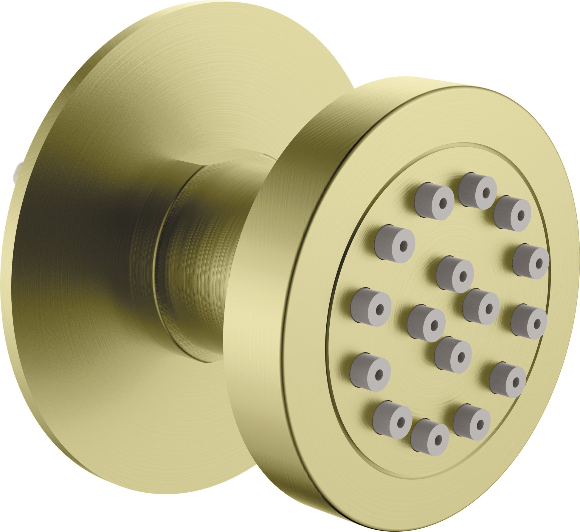 Shower nozzle, round, concealed