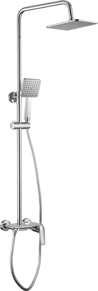 Shower column, with shower mixer