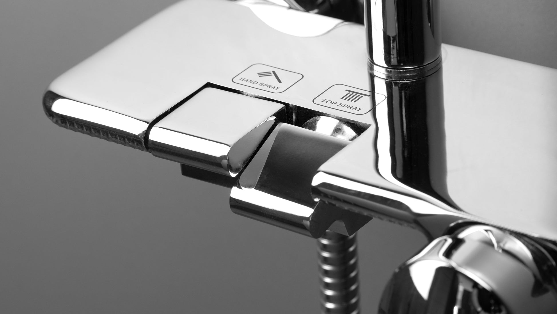 Shower column, with shower mixer