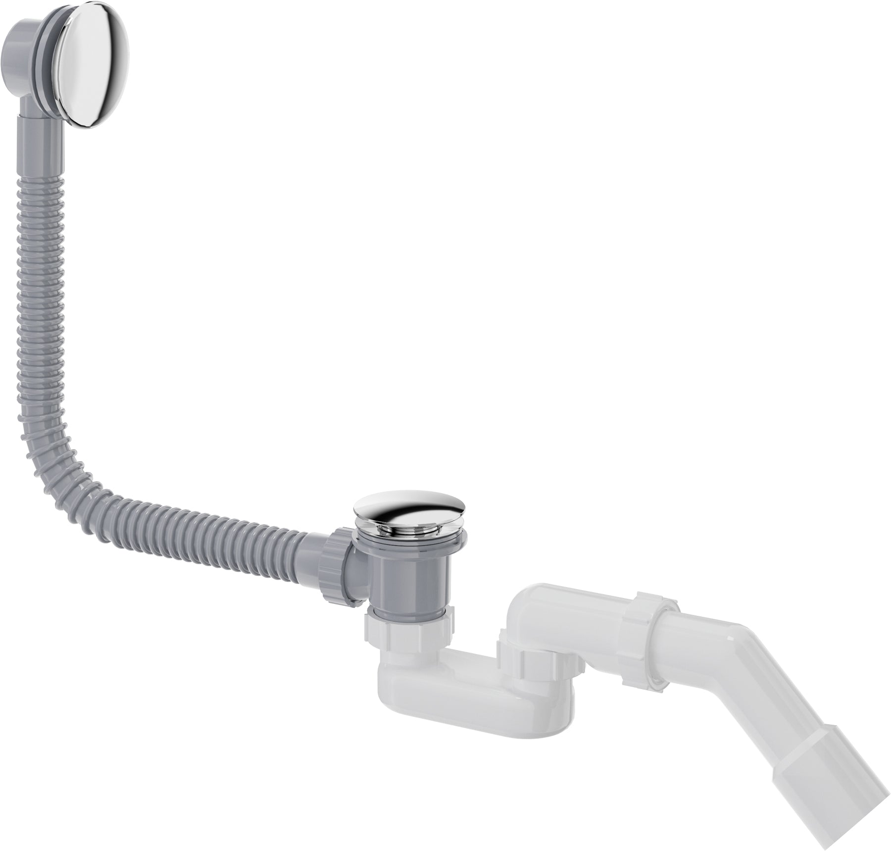 Bathtub waste kit, click-clack