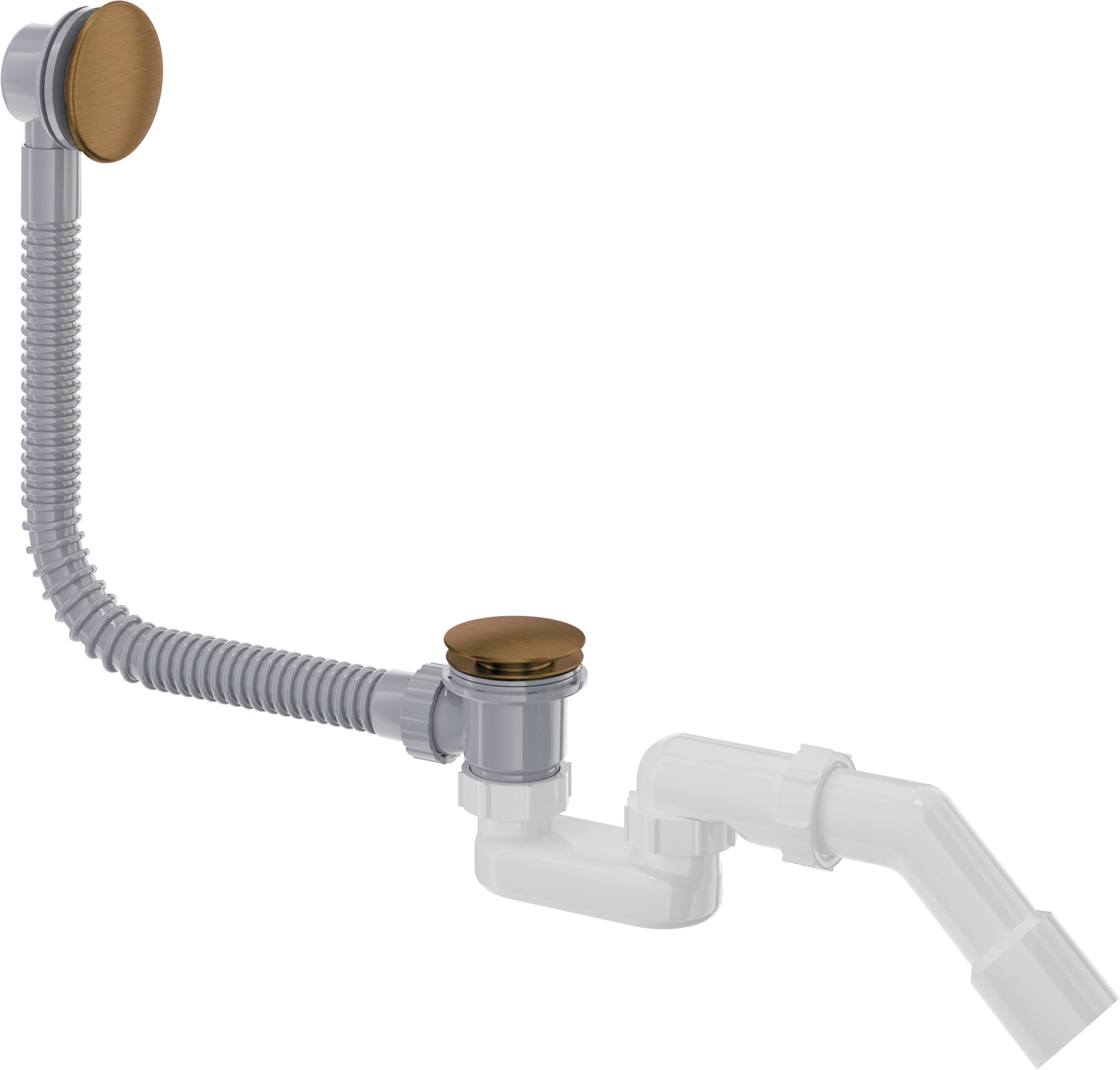 Bathtub waste kit, click-clack