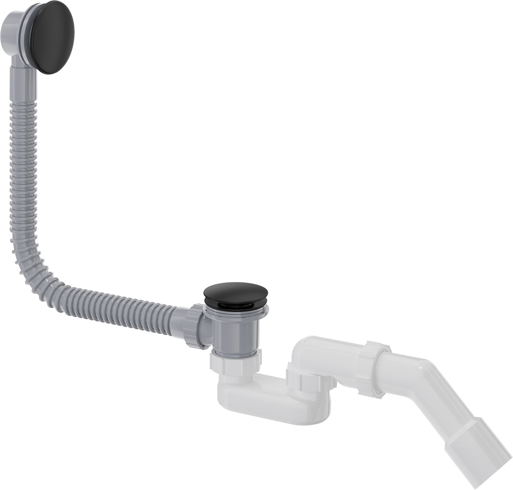 Bathtub waste kit, click-clack