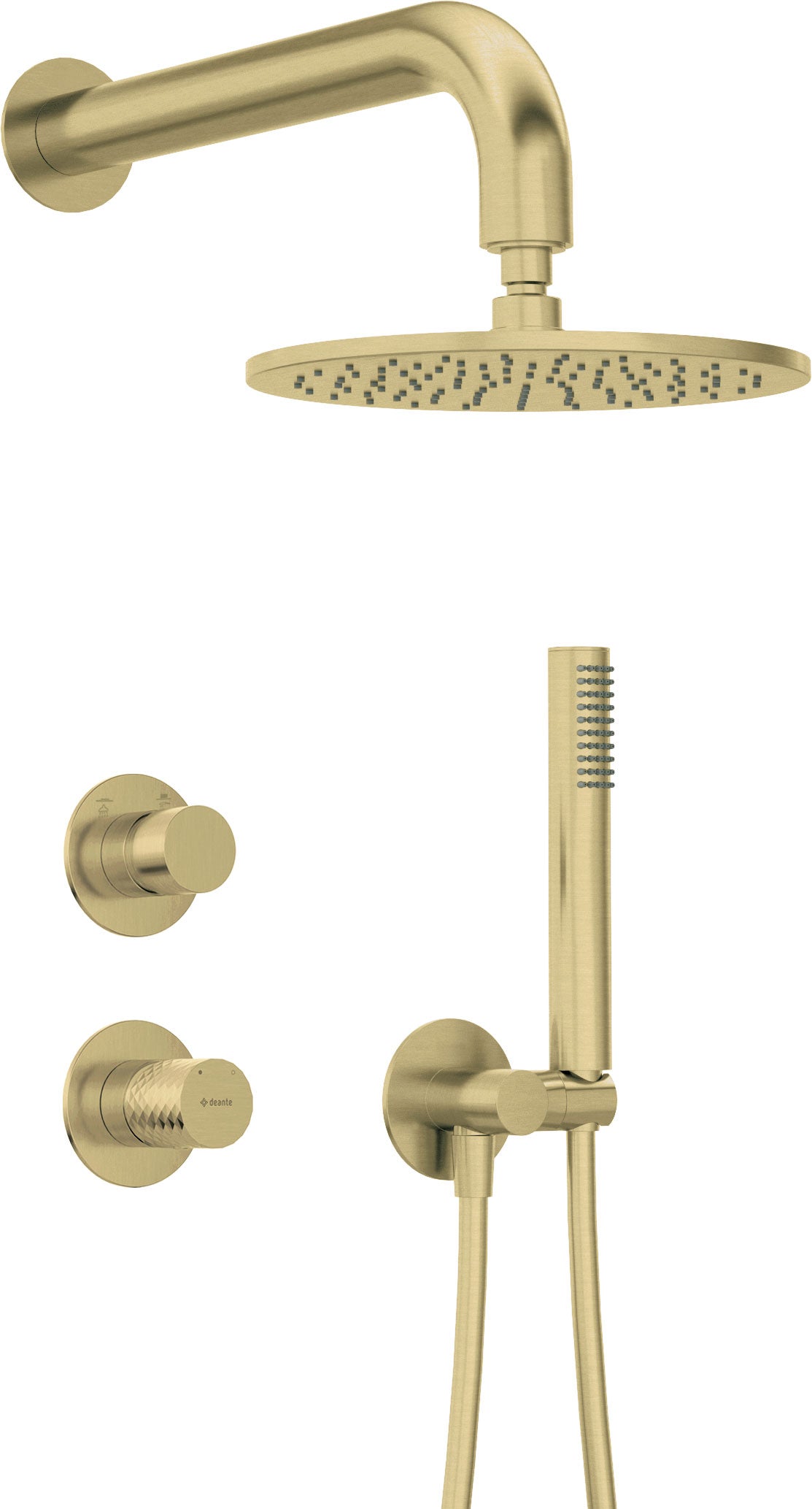 Concealed shower set, with a shower head