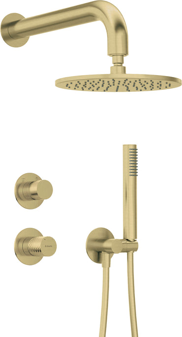 Concealed shower set, with a shower head