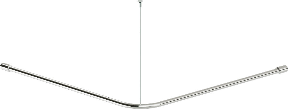 Shower curtain rail, steel