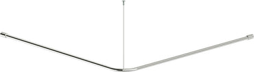 Shower curtain rail, steel