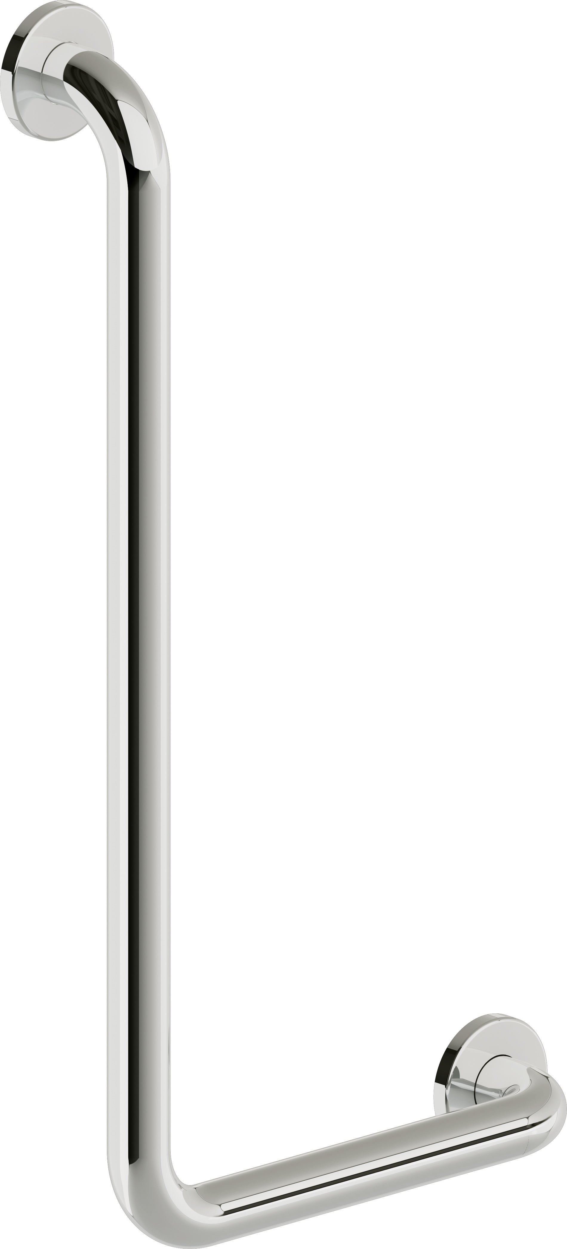Wall-mounted grab bar, angle - left