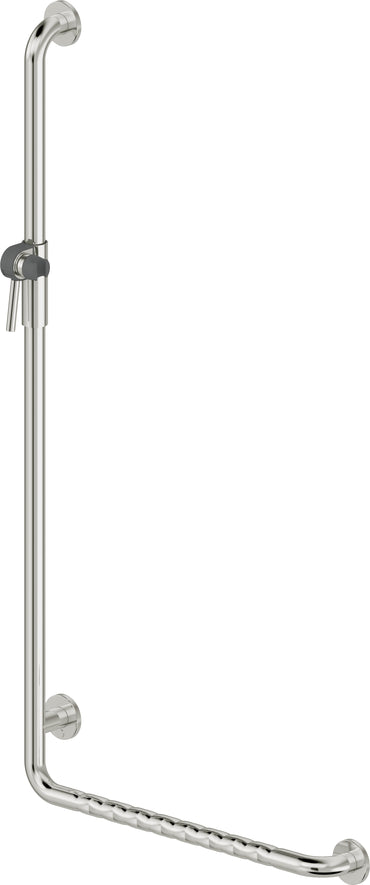 Wall-mounted grab bar, angle - left