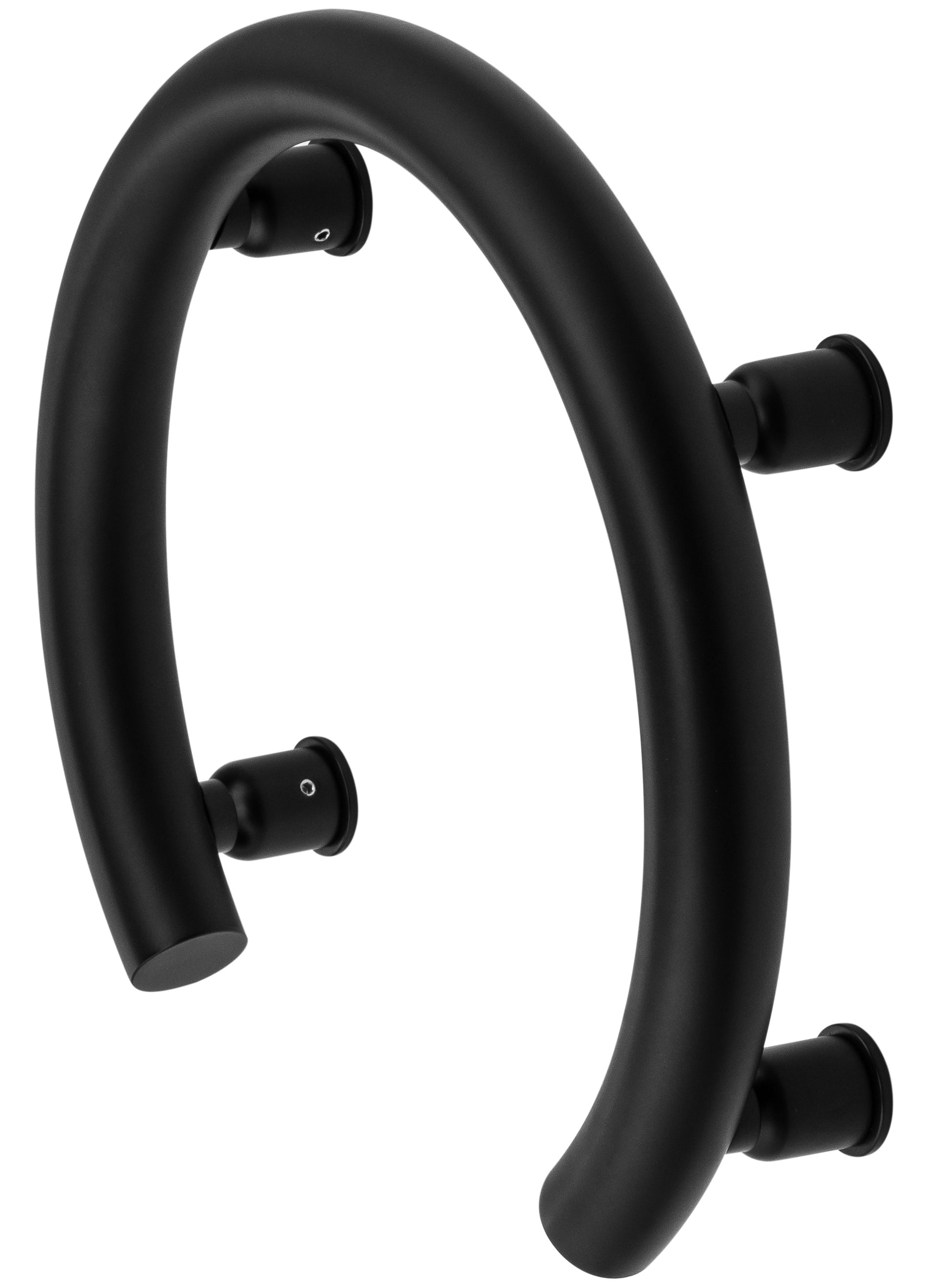 Wall-mounted grab bar, horseshoe-shaped - 2in1