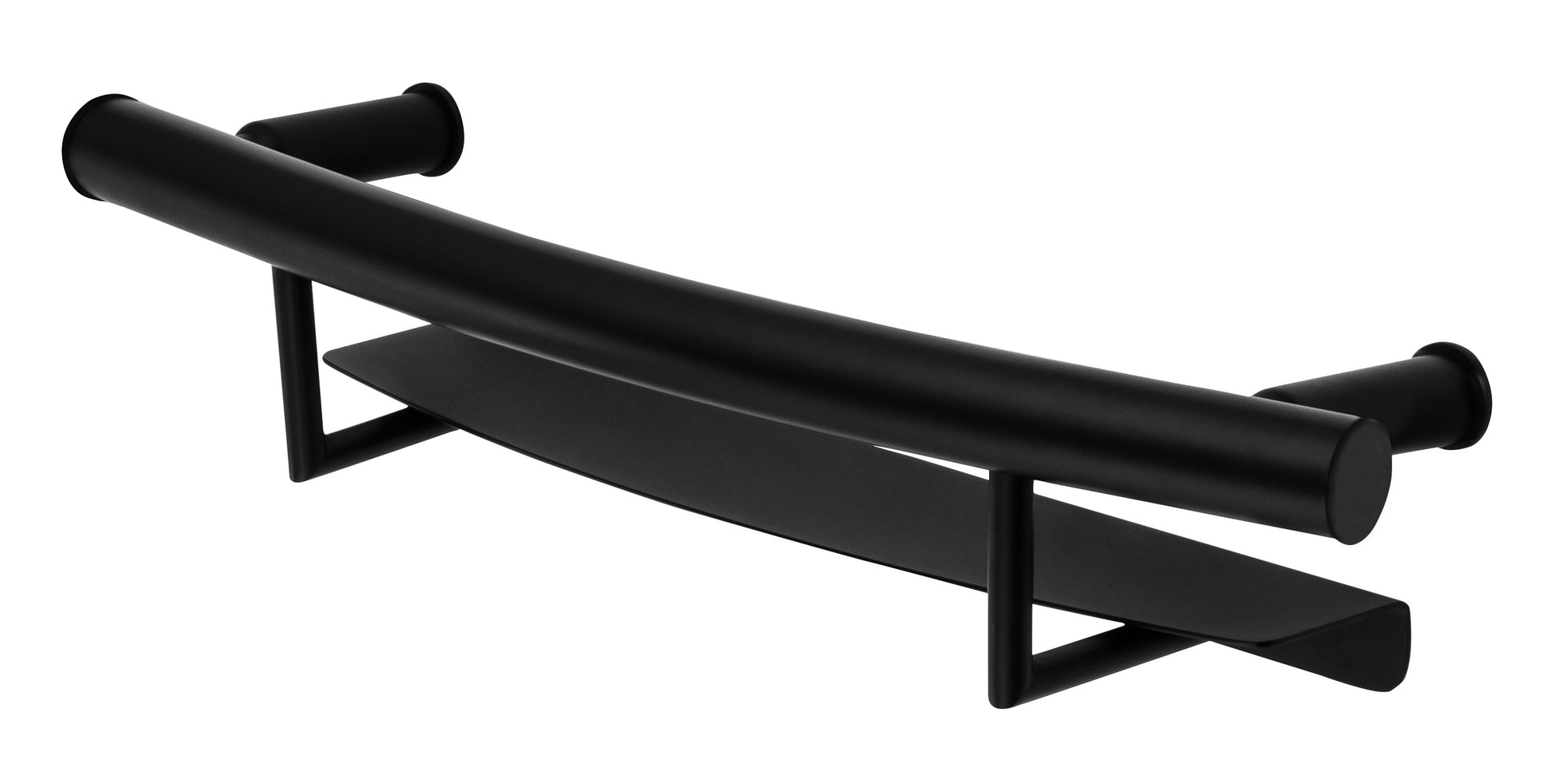 Wall-mounted grab bar, with shelf - 2in1