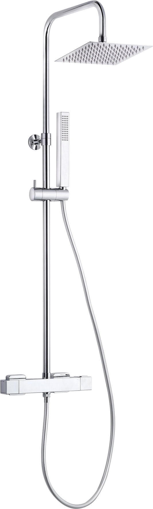 Shower column, with thermostatic mixer