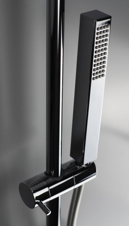 Shower column, with thermostatic mixer