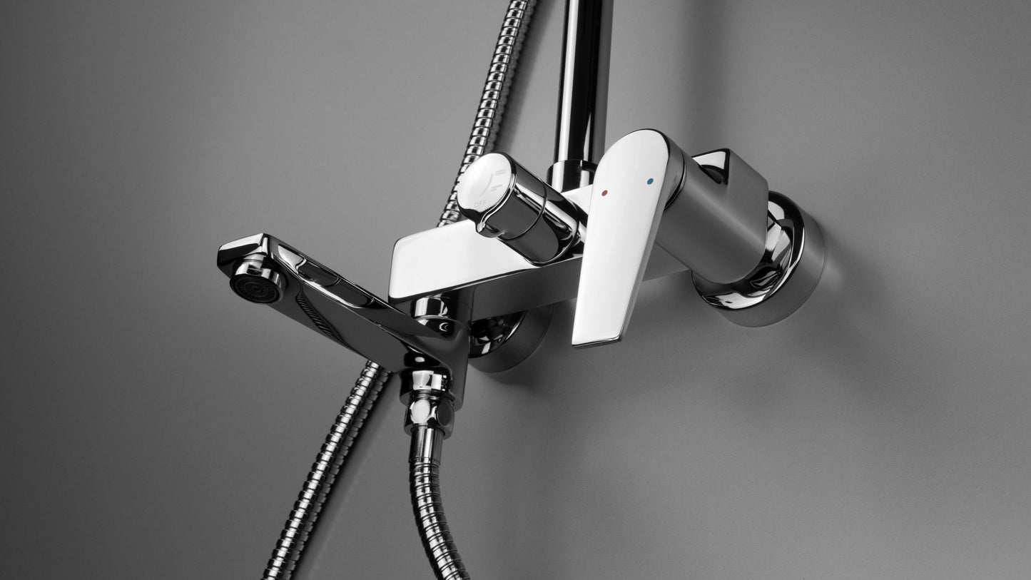 Shower column - with mixer tap