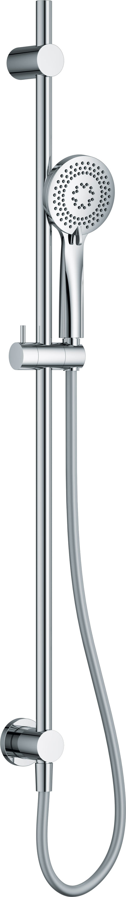 Shower set, 3-function, with sliding bar - concealed connector