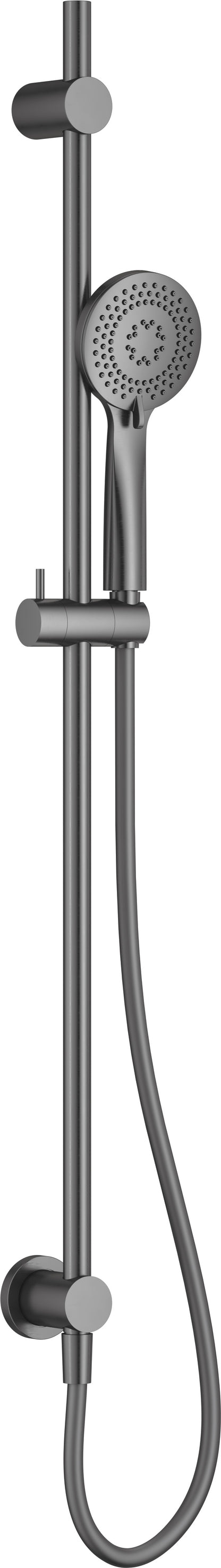 Shower set, 3-function, with sliding bar - concealed connector