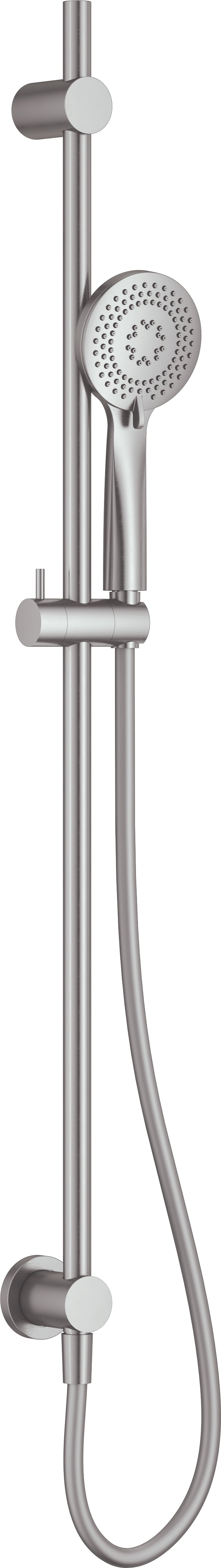 Shower set, 3-function, with sliding bar - concealed connector