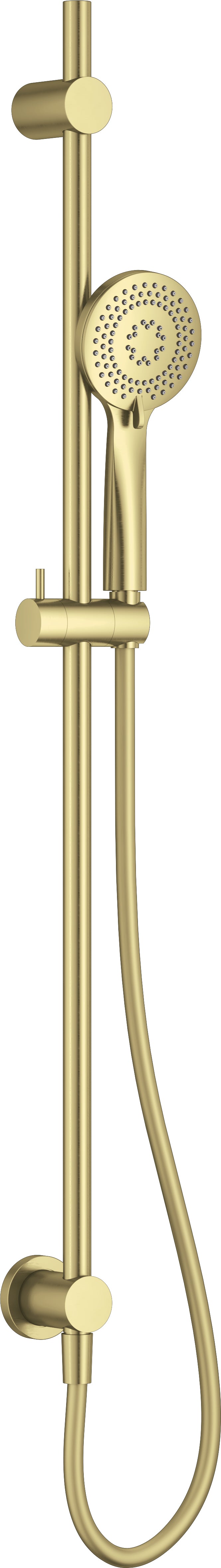 Shower set, 3-function, with sliding bar - concealed connector