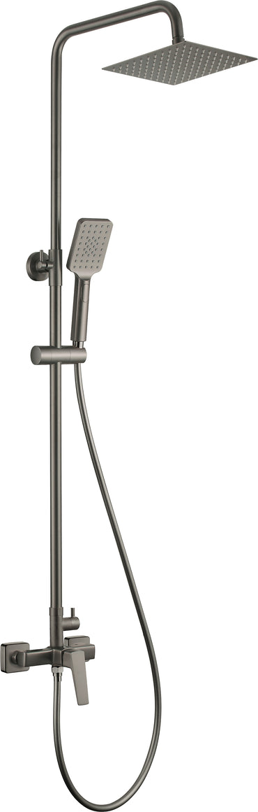 Shower column, with shower mixer