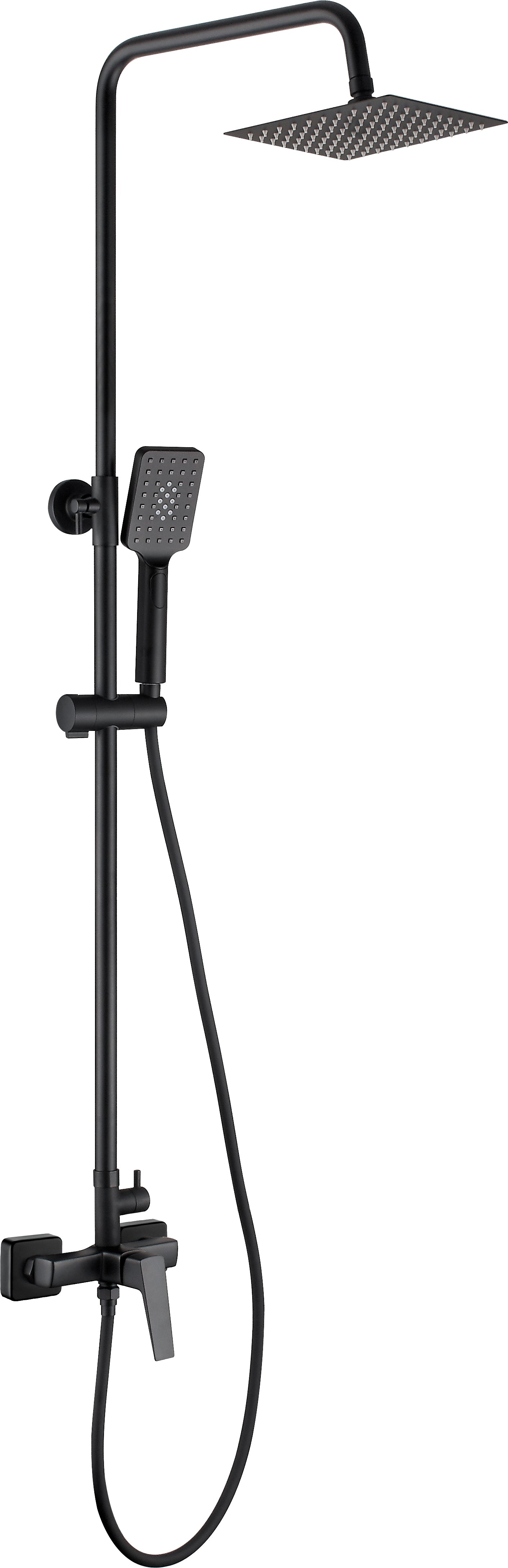 Shower column, with shower mixer