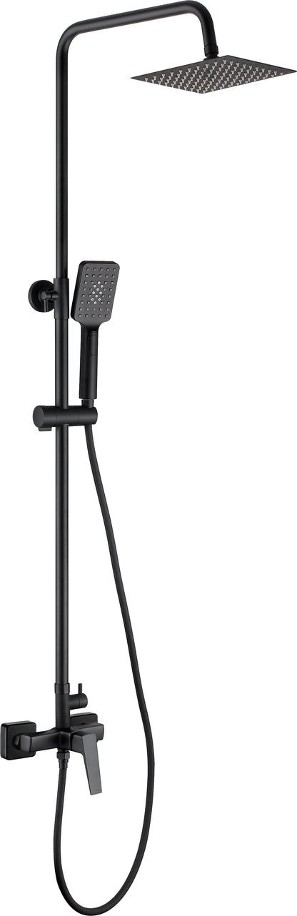 Shower column, with shower mixer