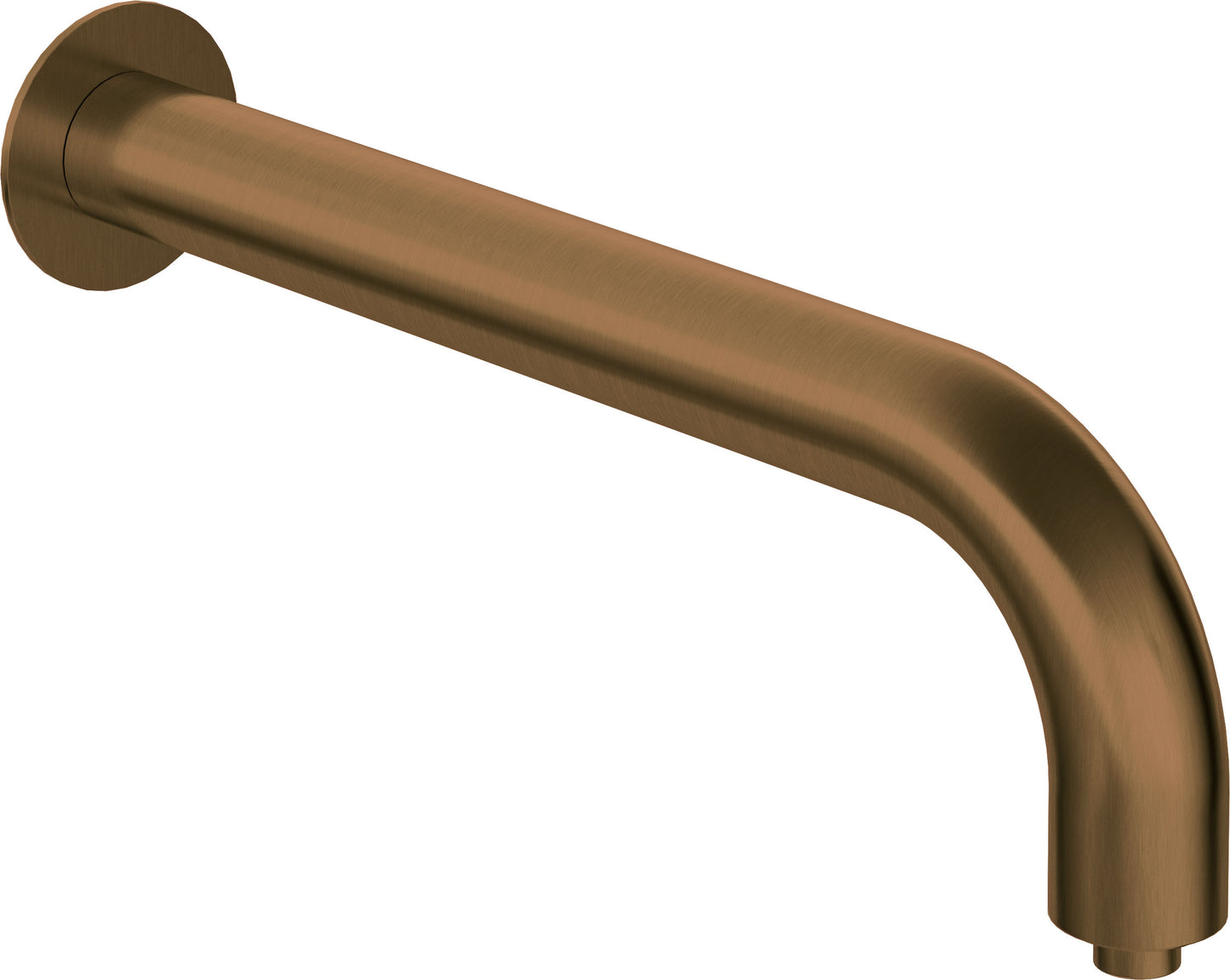 Shower spout, wall-mounted - 380 mm