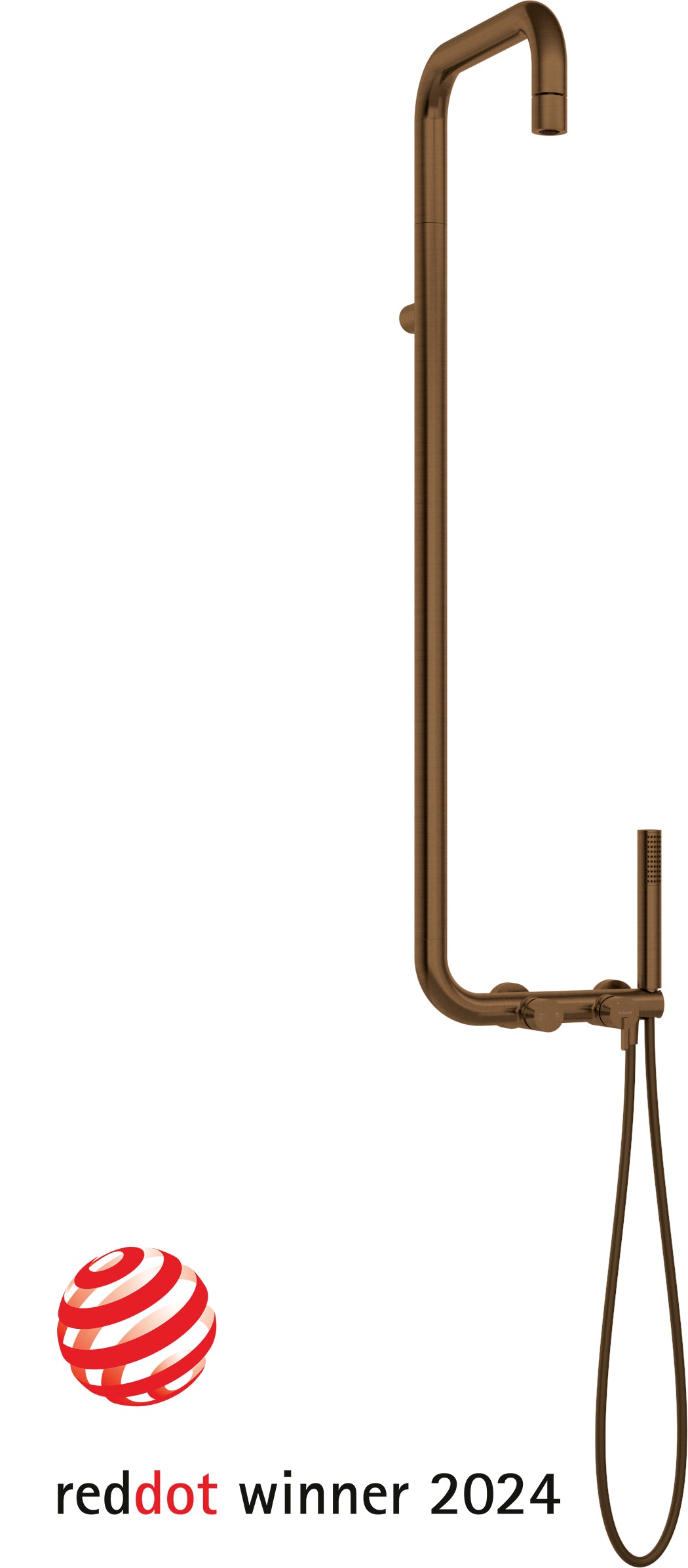 Shower column, with shower mixer