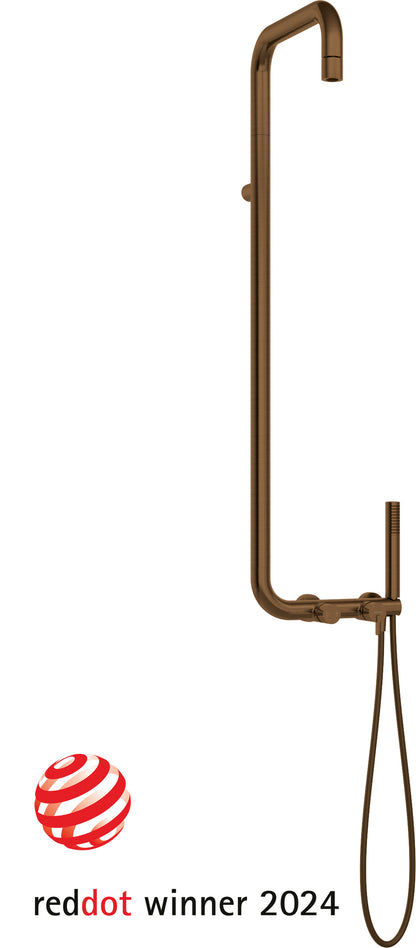 Shower column, with shower mixer