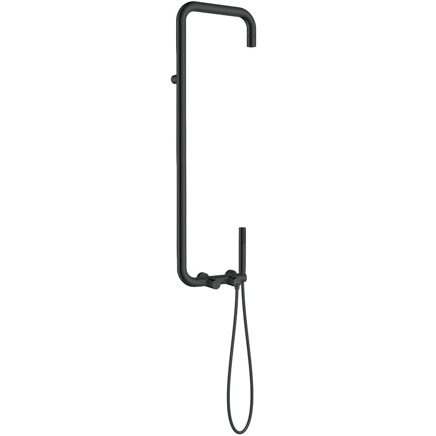 Shower column, with shower mixer