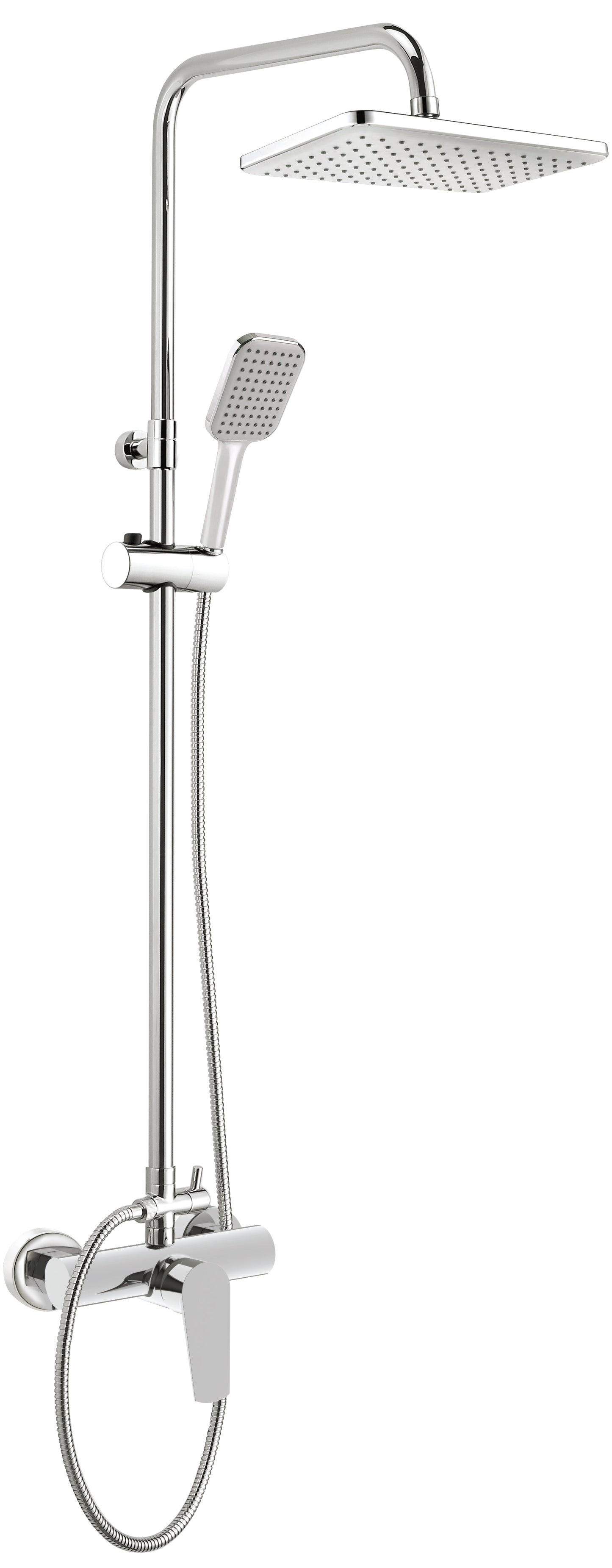 Shower column, with shower mixer