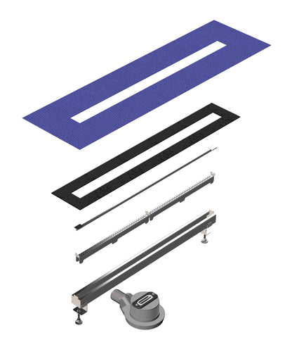 Linear drain, slotted, 70 cm