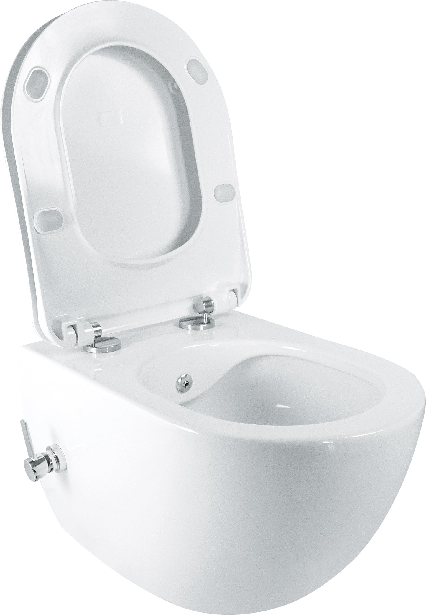 Toilet bowl, with bidet function - with mixer tap