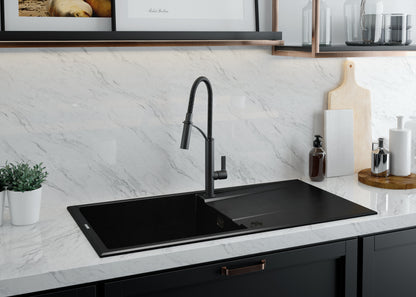 Granite sink, 1-bowl with drainer
