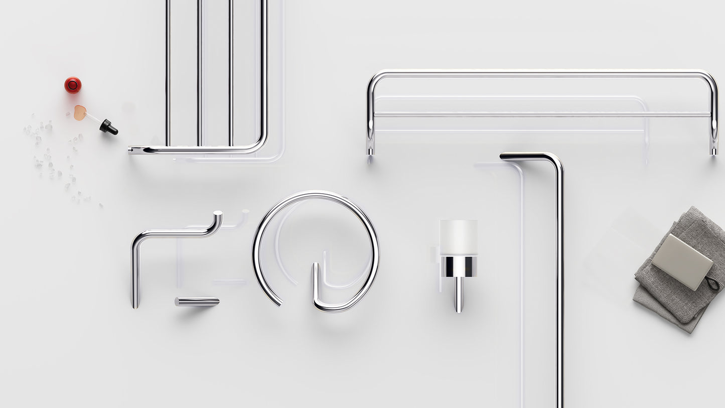 Toilet paper holder, wall-mounted