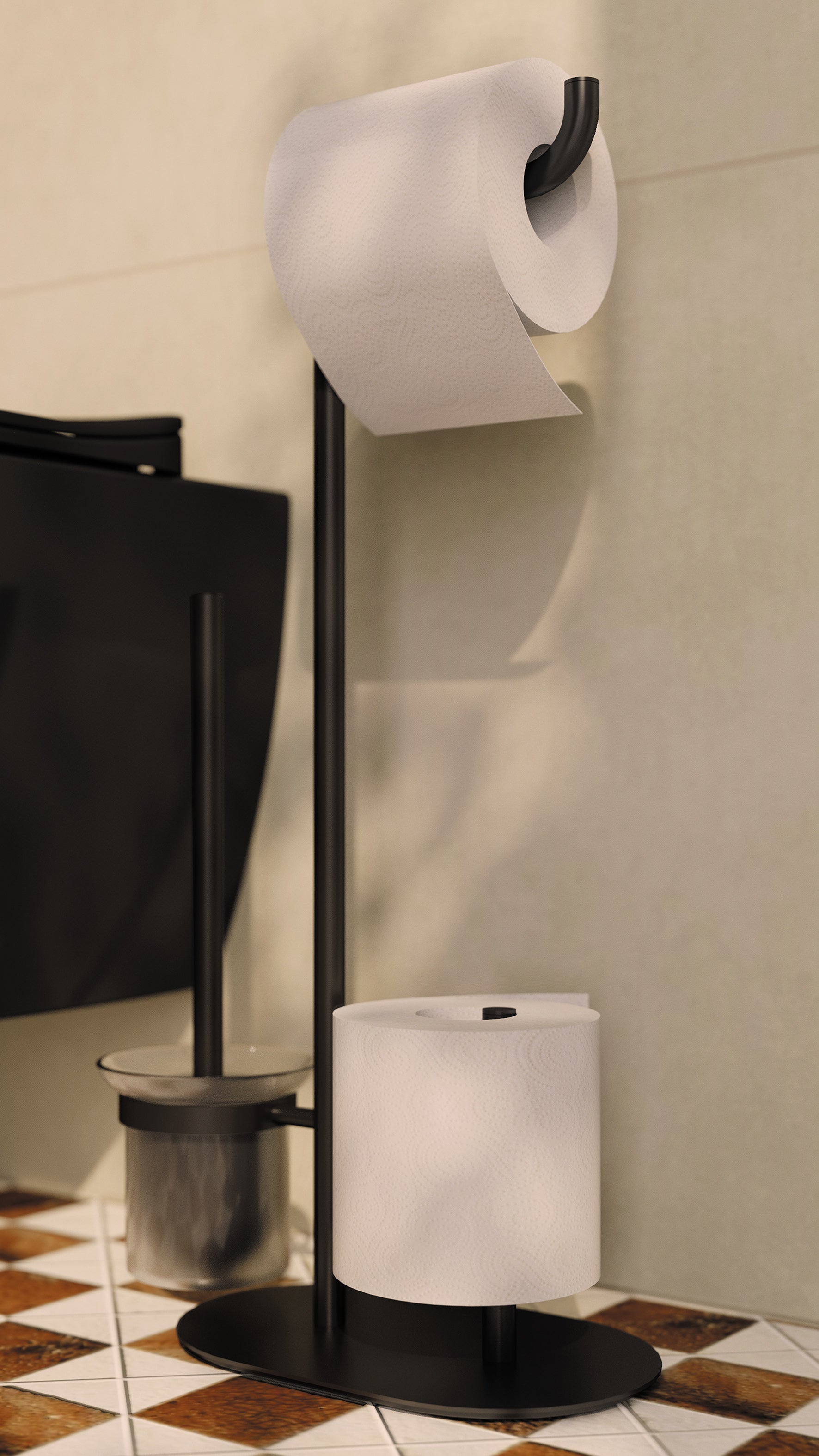 Toilet paper stand - 3-function
