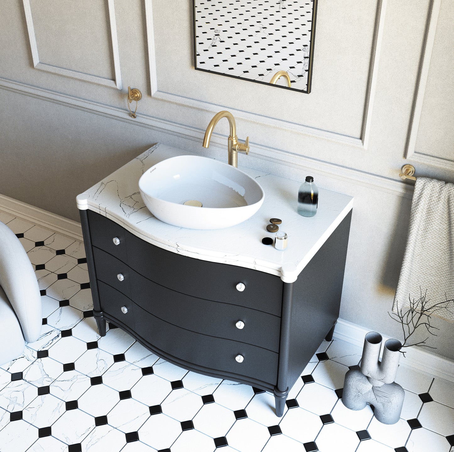 Washbasin tap, tall